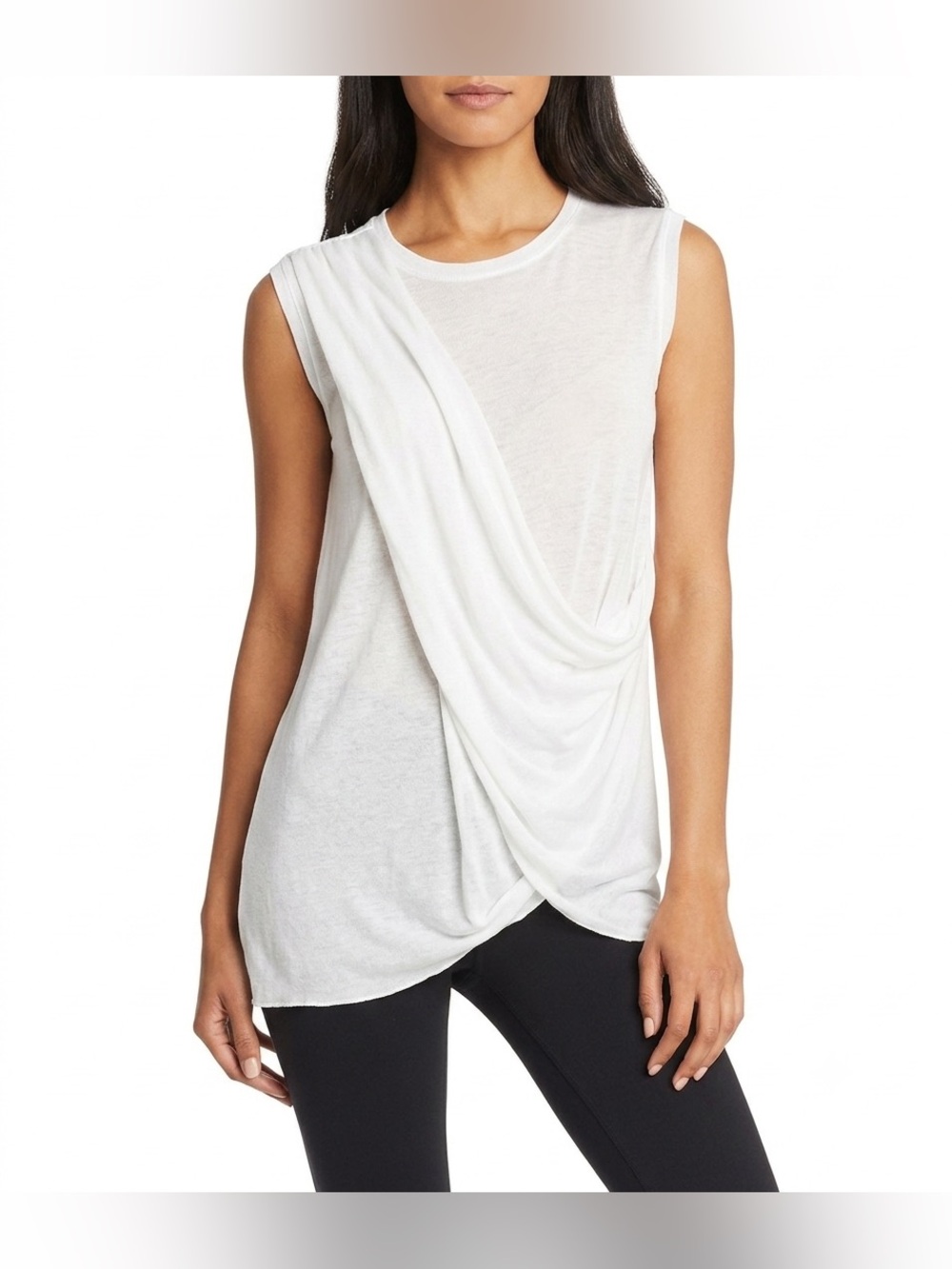 WHITE - BCBGMaxAzria Rumor Knit Style Top - Size Small